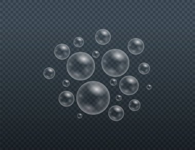 Gerçekçi sabun köpükleri. 