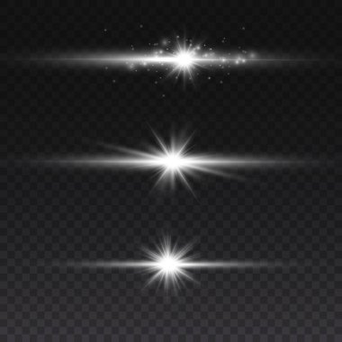 Beyaz parlayan ışık.