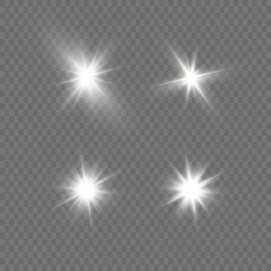 Beyaz parlak yıldız. 