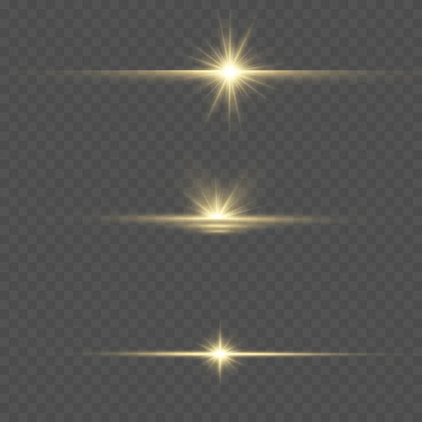 Luz amarilla brillante. — Vector de stock