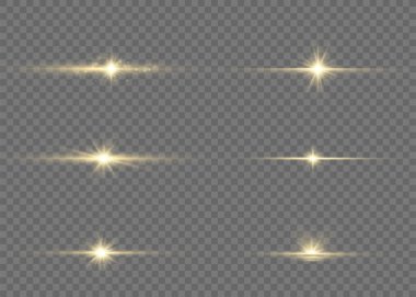 Sarı parlayan ışık.