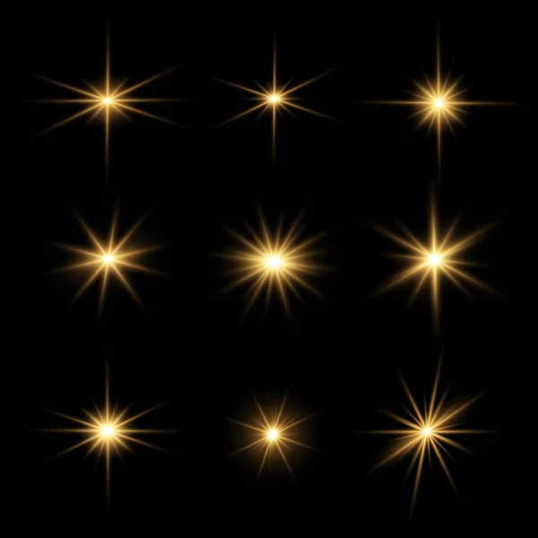 Установка яркой звезды . — стоковый вектор