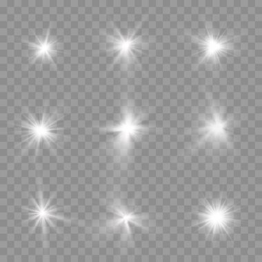 Beyaz parlak yıldız. 