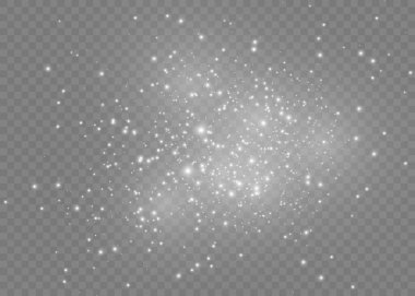 Toz beyaz kıvılcımlar. 