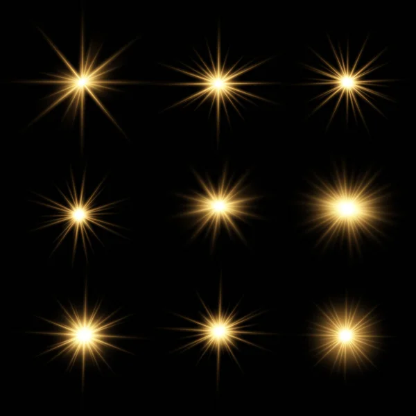 Set estrella brillante . — Vector de stock