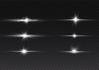 Beyaz parlayan ışık.