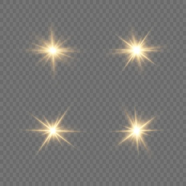 Set bright Star. — Stock Vector