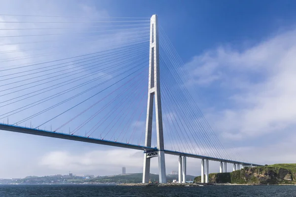 Russky Bridge Vladivostok Russia — Stock Photo, Image