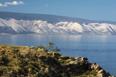 Deniz baykal Batı kıyısında Panoraması