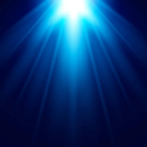 Niebieski Abstrakcja Światła Jako Tło — Wektor stockowy