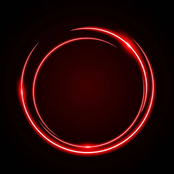 Czerwony Okrągły Światła Jako Tło — Wektor stockowy