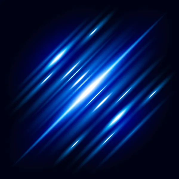 Blaue Abstrakte Lichter Als Hintergrund — Stockvektor