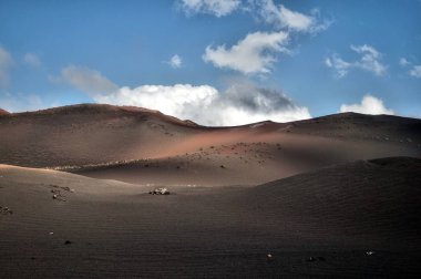 Volkanik manzara Kanarya Adası Lanzarote - İspanya