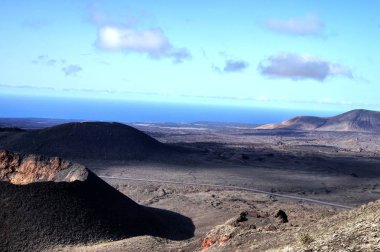 Volkanik manzara Kanarya Adası Lanzarote - İspanya