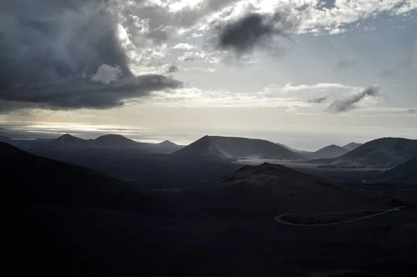 Volkanik manzara Kanarya Adası Lanzarote - İspanya