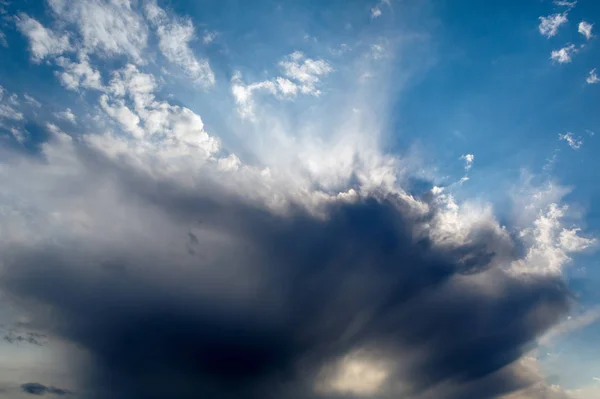 Sky clouds. Pattern of a Storm cloud. Blue sky background with clouds.