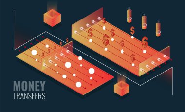İzometrik konsept illüstrasyon