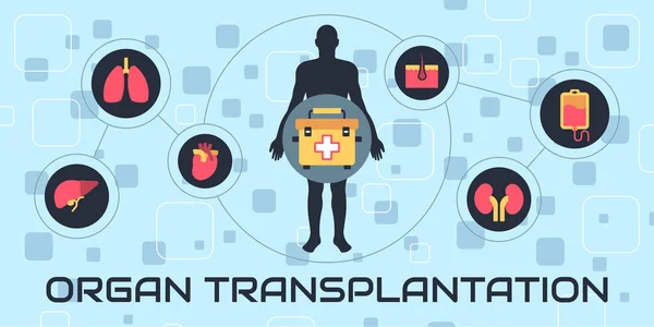 Illustration des Transplantationsvektors — Stockvektor