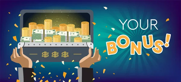 Alınan bonus renkli vektör çizim
