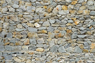 Taş zemin, taş gri tuğla duvar dokusu - malzeme yakın çekim.