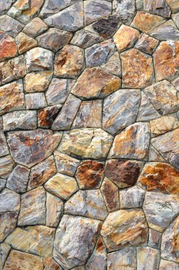 Kahverengi taş duvar dokusu ve arkaplanı
