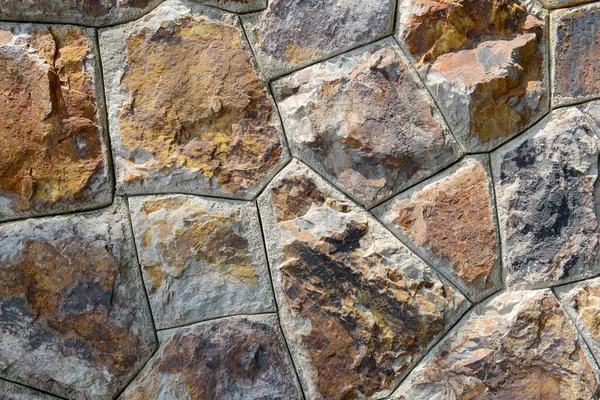 Hnědé Kamenné Stěny Textury Pozadí — Stock fotografie