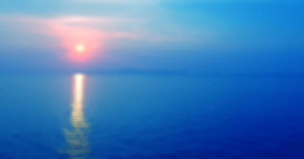 Pôr Sol Tropical Dramático Panorâmico Mar Tempos Crepúsculo — Fotografia de Stock