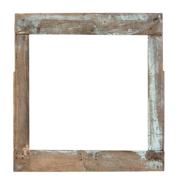 Old Wooden Window Frame Isolated White Background Royalty Free Stock Images