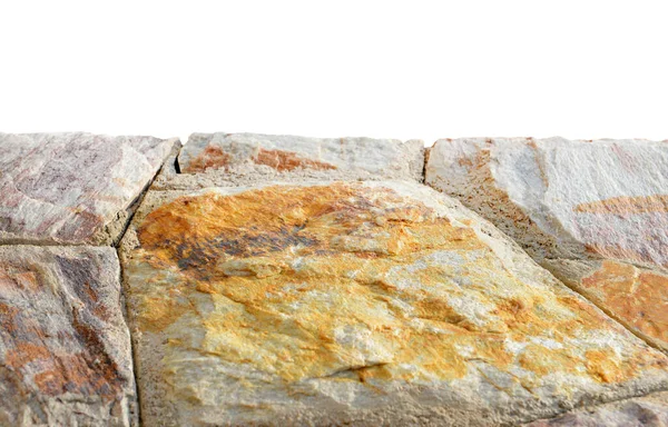 Bruine Stenen Muur Textuur Achtergrond — Stockfoto
