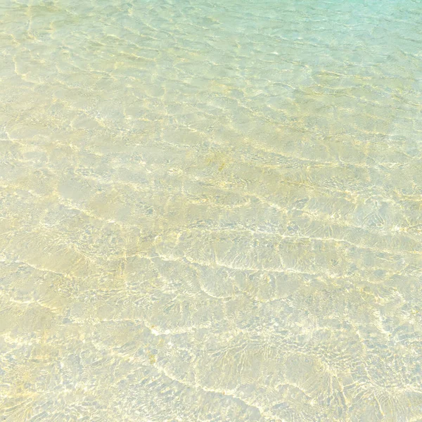 Piscina Acqua Blu Con Effetto Onda Riflesso Della Luce Solare — Foto Stock