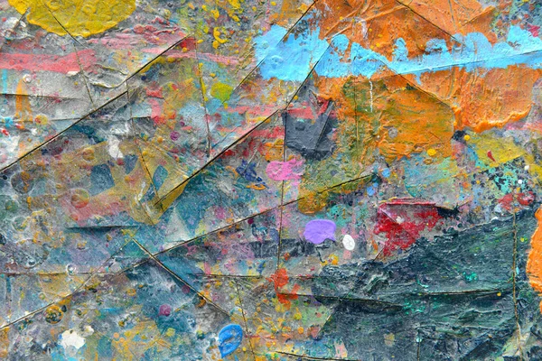 Pintura Colorida Abstracta Para Fondo Textura Color Acrílico Splash Mesa — Foto de Stock