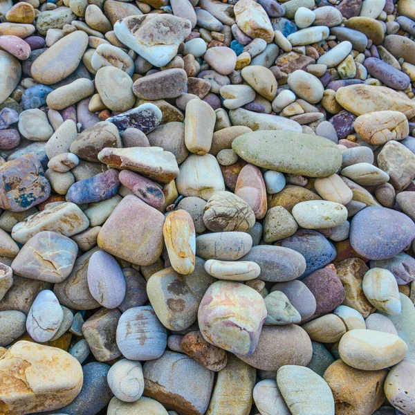 Close Rounded Polished Rocks Tropical Beach — Stock Photo, Image
