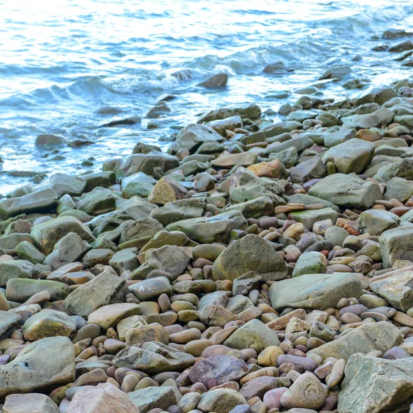 Steine Strand Meeresufer Chumphon Thailand — Stockfoto