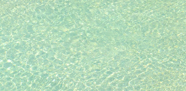Piscina Agua Azul Con Efecto Reflexión Ola Luz Solar — Foto de Stock