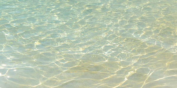 Eau Bleue Piscine Avec Effet Réflexion Vague Lumière Soleil — Photo