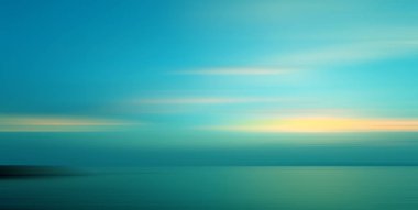 Hareket, alacakaranlık zamanlarında denizdeki kırılma arkaplanı bulanıklaştırdı.