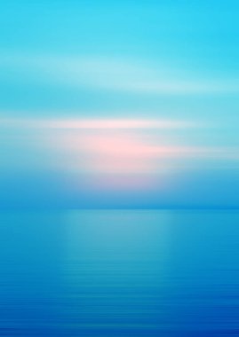 Soyut arkaplan hareketi, alacakaranlık zamanlarında gün batımında denizde kırılma ile bulanıklaştı.