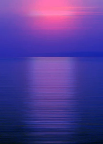 Abstract Background Motion Blurred Refraction Water Sunset Sea Twilight Times — Stock Photo, Image