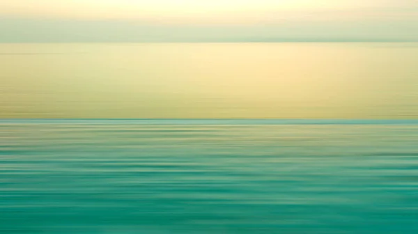 Motion Blurred Background Refraction Water Panoramic Dramatic View Infinity Sunset — Stock Photo, Image