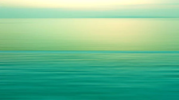 Motion Blurred Background Refraction Water Panoramic Dramatic View Infinity Sunset — Stock Photo, Image