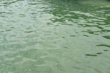 Denizin yüzeyindeki yansımalar.