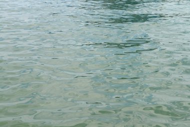 Denizin yüzeyindeki yansımalar.