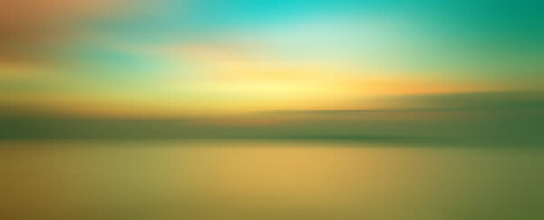 Движение размыло фон Панорамный драматический тропический закат на море в сумерки раз - Винтажный фильтр
