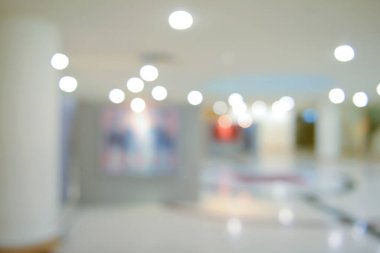 Sanat galerisi veya müzesi Bokeh ile soyut bulanık arkaplan.