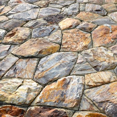 Kahverengi taş duvar dokusu ve arkaplanı