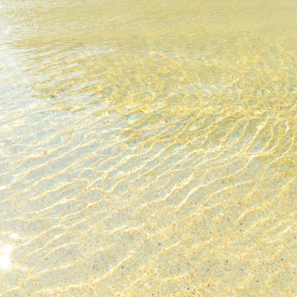 Piscina Agua Azul Con Efecto Reflexión Ola Luz Solar — Foto de Stock