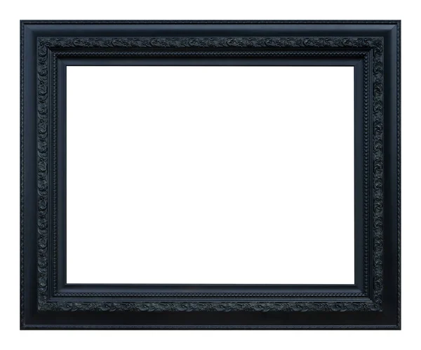 Beyaz arkaplanda izole edilmiş klasik siyah çerçeve