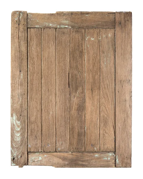 Old Wooden Window Frame Isolated White Background — Stock Photo, Image