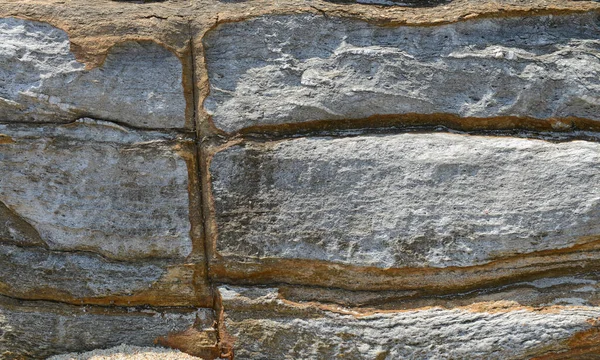 Schöne Muster Und Textur Stein Der Küste — Stockfoto