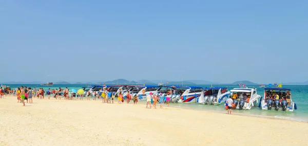 Phang Nga Thaïlande Mars Les Touristes Voyageront Hors Bord Sur — Photo